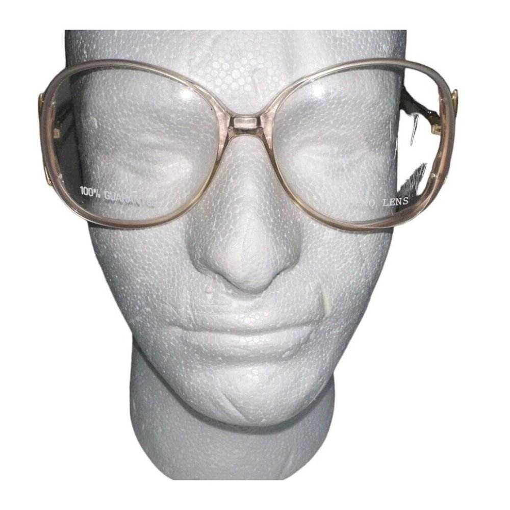 Vintage Silver Dollar Womens Eyeglass Frames Tam 130MM Muted Pink READ